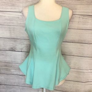 Finesse Lace Back Peplum Top
